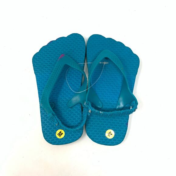 NWT Creatology Blue Flip Flops Tongs Sz Medium 9.5 - Picture 2 of 8
